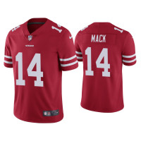 Men San Francisco 49ers #14 Austin Mack Vapor Limited Scarlet Jersey