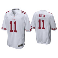 Men San Francisco 49ers #11 Brandon Aiyuk White 2020 NFL Draft Game Jersey