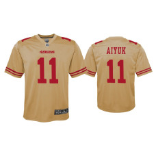 Youth San Francisco 49ers #11 Brandon Aiyuk Gold Inverted Game Jersey