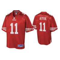 Men San Francisco 49ers #11 Brandon Aiyuk Scarlet Pro Line Jersey