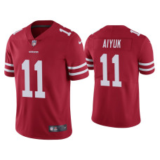 Men San Francisco 49ers #11 Brandon Aiyuk Scarlet 2020 NFL Draft Vapor Limited Jersey