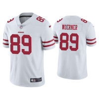 Men San Francisco 49ers #89 Vapor Limited Charlie Woerner 49ers White Jersey