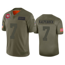 Men San Francisco 49ers #7 Colin Kaepernick Camo 2019 Salute to Service Limited Jersey