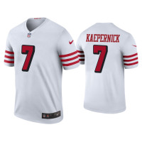 Men San Francisco 49ers #7 Color Rush Legend Colin Kaepernick White Jersey