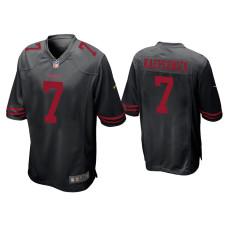 Men San Francisco 49ers #7 Colin Kaepernick Black Game Jersey