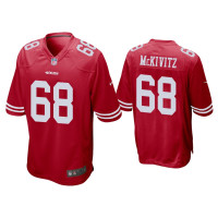 Men San Francisco 49ers #68 Colton McKivitz Scarlet Game Jersey