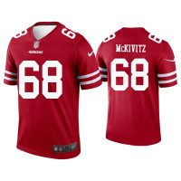 Men San Francisco 49ers #68 Colton McKivitz Scarlet Legend Jersey