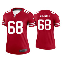 Women San Francisco 49ers #68 Colton McKivitz Scarlet Legend Jersey