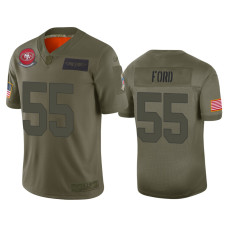 Men San Francisco 49ers #55 Dee Ford Camo 2019 Salute to Service Limited Jersey