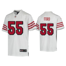 Youth San Francisco 49ers #55 Dee Ford White Color Rush Game Jersey