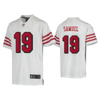 Youth San Francisco 49ers #19 Deebo Samuel White Color Rush Game Jersey