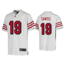 Youth San Francisco 49ers #19 Deebo Samuel White Color Rush Game Jersey