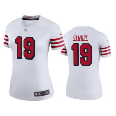 Men San Francisco 49ers #19 Deebo Samuel White NFL Draft Color Rush Legend Jersey