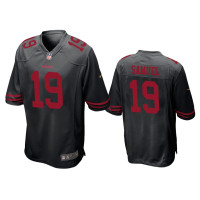 Men San Francisco 49ers #19 Deebo Samuel Black NFL Draft Game Jersey