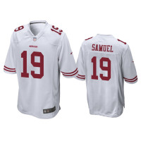 Men San Francisco 49ers #19 Deebo Samuel White NFL Draft Game Jersey