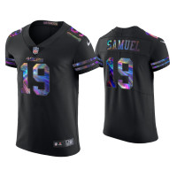 Men San Francisco 49ers #19 Deebo Samuel Black Golden Edition Holographic Jersey