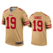 Men San Francisco 49ers #19 Deebo Samuel Gold Inverted Legend Jersey