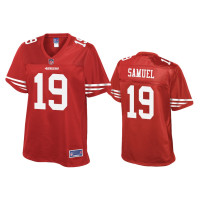 Women San Francisco 49ers #19 Deebo Samuel Scarlet Pro Line Jersey