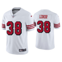 Men San Francisco 49ers #38 Color Rush Limited Deommodore Lenoir White Jersey