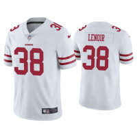 Men San Francisco 49ers #38 Deommodore Lenoir Vapor Limited White Jersey