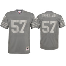 Men San Francisco 49ers #57 Dre Greenlaw Charcoal Metal Replica Jersey