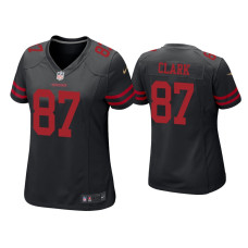 Women San Francisco 49ers #87 Dwight Clark Black Game Jersey