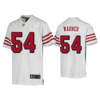 Youth San Francisco 49ers #54 Fred Warner White Color Rush Game Jersey