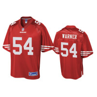 Men San Francisco 49ers #54 Fred Warner Scarlet Pro Line Jersey