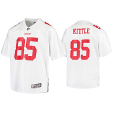 Men San Francisco 49ers #85 George Kittle White Finished Pro Line Jersey