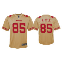 Youth San Francisco 49ers #85 George Kittle Gold Inverted Game Jersey