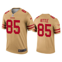 Men San Francisco 49ers #85 George Kittle Gold Inverted Legend Jersey