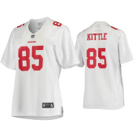 Men San Francisco 49ers #85 George Kittle White NFL Pro Line Jersey