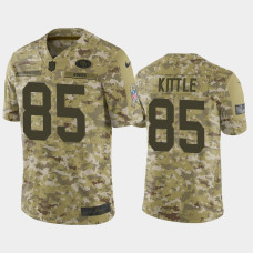 Men San Francisco 49ers #85 George Kittle Nike Salute to Service Limited Jersey - Camo