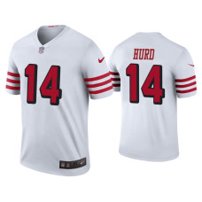 Men San Francisco 49ers #14 Jalen Hurd White NFL Draft Color Rush Legend Jersey