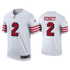 Men San Francisco 49ers #2 Color Rush Legend Jason Verrett White Jersey