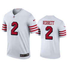 Men San Francisco 49ers #2 Color Rush Legend Jason Verrett White Jersey