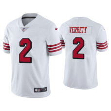 Men San Francisco 49ers #2 Color Rush Limited Jason Verrett White Jersey