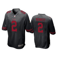 Men San Francisco 49ers #2 Jason Verrett Black Game Jersey