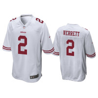 Men San Francisco 49ers #2 Jason Verrett White Game Jersey