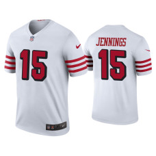 Men San Francisco 49ers #15 Color Rush Legend Jauan Jennings White Jersey