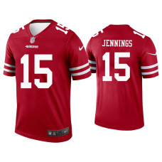 Men San Francisco 49ers #15 Jauan Jennings Scarlet Legend Jersey