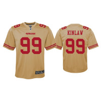 Youth San Francisco 49ers #99 Javon Kinlaw Gold Inverted Game Jersey