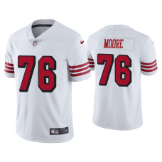 Men San Francisco 49ers #76 Color Rush Limited Jaylon Moore White Jersey