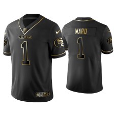 Men San Francisco 49ers #1 Golden Edition Vapor Limited 49ers Jimmie Ward Black Jersey