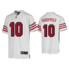 Youth San Francisco 49ers #10 Jimmy Garoppolo White Color Rush Game Jersey