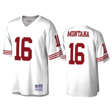 Men San Francisco 49ers #16 Joe Montana White Legacy Replica Jersey