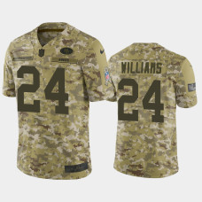 Men San Francisco 49ers #24 K'Waun Williams Nike Salute to Service Limited Jersey - Camo