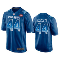 Men San Francisco 49ers #44 49ers Kyle Juszczyk NFC Nike Game Royal Jersey - 2019 Pro Bowl