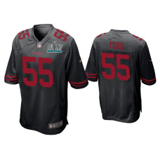 Men San Francisco 49ers #55 Dee Ford Super Bowl LIV Black Game Jersey