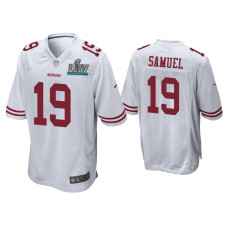 Men San Francisco 49ers #19 Deebo Samuel Super Bowl LIV White Game Jersey